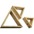 thumbnail image 2 of Ekena Millwork Set of 3, Triangle, Open Back, Vintage Farmhouse Shadow Box Shelves, Barnwood Decor Collection, Natural Barnwood, 2 of 15