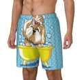thumbnail image 2 of Gaeub Dog Takes a Bath in the Bathtub Mens Swim Trunks Stretch Beach Shorts Quick Dry for Men Swim Shorts Swimwear with Pockets- Medium, 2 of 9