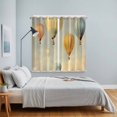 thumbnail image 4 of Vintage Hot Air Balloon Kitchen Curtains 63 Inch Length, Modern Balloon Floating Grommet Top Bedroom Living Room Curtains, Light Filtering Cafe Curtain Drapes 2 Panels Set 84''x63'', 4 of 9