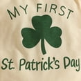 thumbnail image 4 of Staki St Patricks Day Baby Girl Outfit Newborn Baby Girl Valentines Day Outfit Cute St Patricks Day Outfit Ribbed Long Sleeve Romper Bodysuit Pants Set 0-15M(Green,12-15 Months), 4 of 9