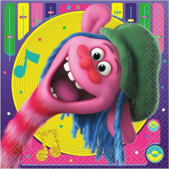 Trolls World Tour Beverage Napkins [16 per Pack]