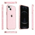 thumbnail image 4 of Glitter Clear Case for iPhone 14, Shining Sparkle Bling Military Grade Soft TPU Anti-Scratch Shockproof Cover Full Coverage Non-Yellowing Non-Slip Translucent Slim Lightweight Case, Pink, 4 of 7