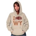 thumbnail image 4 of Wyoming Love Buffalo Bison Souvenir Hoodie Sweatshirt Women Men Brisco Brands 2X, 4 of 6