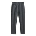 thumbnail image 4 of Fozruso Girls Casual School Pants Girls' Spring And Autumn Solid Color Woolen Warm Pants Sizes 4-5 Years, 4 of 6