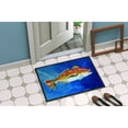 thumbnail image 2 of Carolines Treasures MW1212MAT Red Fish White Spin Door Mat Indoor Rug or Outdoor Welcome Mat 18x27 Doormat  18H X 27W, 2 of 2