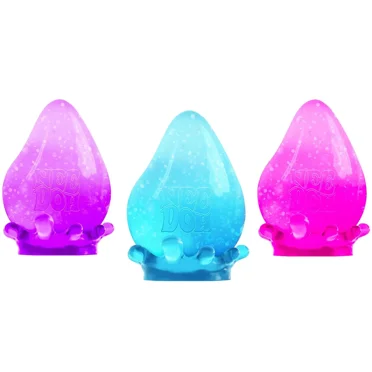 NeeDoh The Groovy Glob Dream Drop Stress Balls (3 PACK) Blue, Pink, Purple