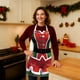 thumbnail image 4 of Delantal navideño para adultos | Delantal de cocina ajustable con bolsillo frontal | Delantal de poliéster de 45 x 56 cm para hornear, asar y pintar, 4 of 5