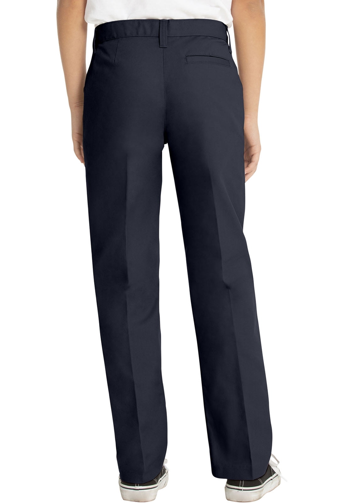 Juniors' Flat Front Low Rise School Uniform Pant