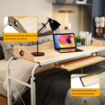 thumbnail image 6 of Computer Desk Height Adjustable Over Bed PCTable MobileStand 2 Tier Stretchable, 6 of 13