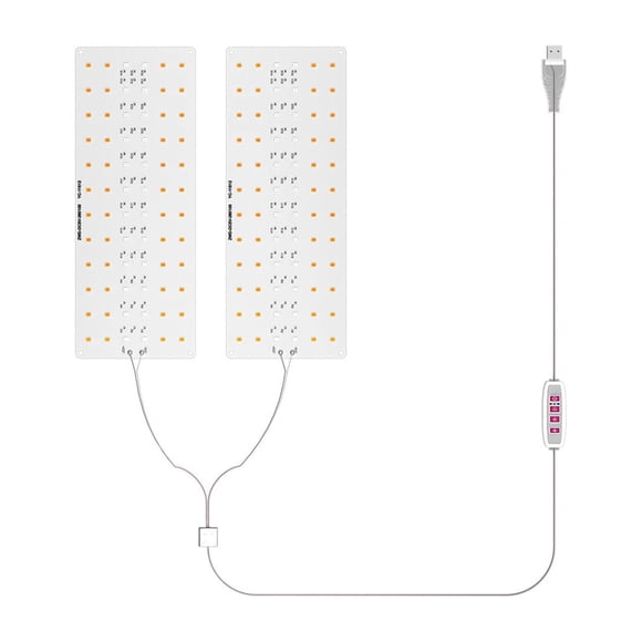 Ultra-Thin Panel Grow Lights with Timer Under Cabinet Grow Lamp Dimmable Plant Grow LED Light for Indoor Plants Grow Lights ,Easy Installation