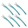 thumbnail image 5 of dianhelloya 6Pcs Styling Hairclips Non-marking Wide Application Removable Non-slip Particles Detailed Spring Hairdressing Aluminum Candy Color Crocodile Hairclips Hair Accessories, 5 of 8