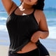 thumbnail image 5 of TaTaai Plus Size Loose Split Swimsuit, Women's Solid Color Padded No Steel Support Swimwear, Elastic Design, Ideal for Summer Beach Pool Vacation Wear Gift, 5 of 5