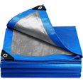 thumbnail image 1 of Tarpaulin 3m x 4m Thickened Tarpaulin Waterproof Heavy Duty with Reinforced Grommets, Tarpaulin Cover, 1 of 5