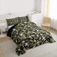 thumbnail image 3 of Homewish Retro Airplane Queen Comforter Set,Vintage Aircraft Bedding Sets,Rustic Green Camouflage Bedding Comforter Set For Boys Kids,Ultra Soft Home Decor Reversible,3pcs, 3 of 8
