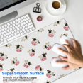 thumbnail image 4 of Long Mouse Pads for Desk,White Cow Head Pattern Desk Mats on Top Of Desks, Desk Mouse Pad Extra Large with 3mm Non-Slip Base and Stitched Edge for Gaming,Office,Work,Home 31.5"x15.7", 4 of 6