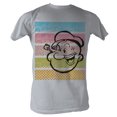 thumbnail image 1 of Popeye Popeye Color Stripes Adult T-Shirt Tee, 1 of 2