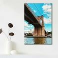 thumbnail image 3 of Idea4wall Modern Canvas Wall Art Brooklyn Bridge Canvas Prints for Home Wall Decor, 24"x36", 3 of 5