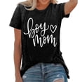 thumbnail image 1 of YDLCAFD T-Shirts pour Femmes Tendance Été Mode Féminine Haut Imprimé Col Rond Ample T-Shirt, 1 of 5