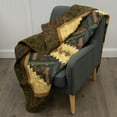 thumbnail image 2 of Donna Sharp Cabin Raising Pine Cone Embroidered Cotton Quilted Throw Blanket, 2 of 7
