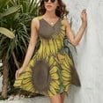 thumbnail image 3 of Sunflower Women's Tank Dress V Neck Sleeveless Summer Sundress, 3 of 7