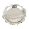 thumbnail image 2 of Vintage Silver Decorative Serving Tray – Ornate Embossed Round Platter for Desserts, Snacks, Jewelry – Elegant Home Kitchen, Party & Wedding Display Tray, 2 of 6