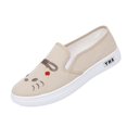 thumbnail image 2 of Willtoo Women Cute Cat Embroidery Slip On Canvas Shoes Lightweight Platform Casual Loafers Breathable Comfort Non Slip Walking Flat Shoes, 2 of 6