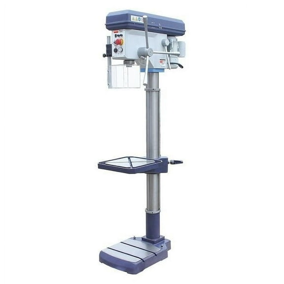 Floor Drill Press, Belt Drive, 1 hp, 115V AC V, 15 3/4 in Swing, 16 Speed