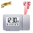 thumbnail image 2 of Reloj Con Proyector De Pantalla Led Con Luz De Fondo Reloj Despertador Giratorio Alimentado Por Batería Para La Decoración Del Dormitorio Del Hogar Advancent HA025913-02, 2 of 5