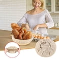 thumbnail image 5 of Apmemiss Clearance 6 Pcs 10 Inch Oval Bread Banneton Proofing Basket Liner Cloth Cover Natural Rattan Baking Dough Banneton Proofing Sourdough Basket Cloth Liner Bread Baking Supplies, 5 of 7