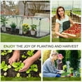 thumbnail image 5 of 11.5' L x 3.25' W x 2.5' H PVC Metal Tunnel Garden Greenhouse Kit, 5 of 6