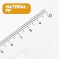thumbnail image 3 of WHAMVOX 12pcs Geometry Rulers Tools Drawing Triangle Rulers Plastic Measure Rulers, 3 of 8