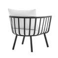 thumbnail image 5 of Modway Riverside Outdoor Patio Aluminum Armchair Set of 2 in Gray White, 5 of 8