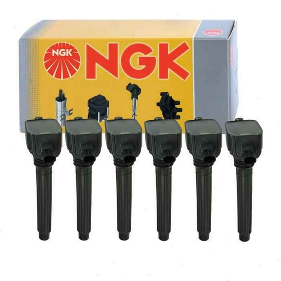 6 pc NGK Ignition Coils compatible with Ram ProMaster 1500 3.6L V6 2014-2019