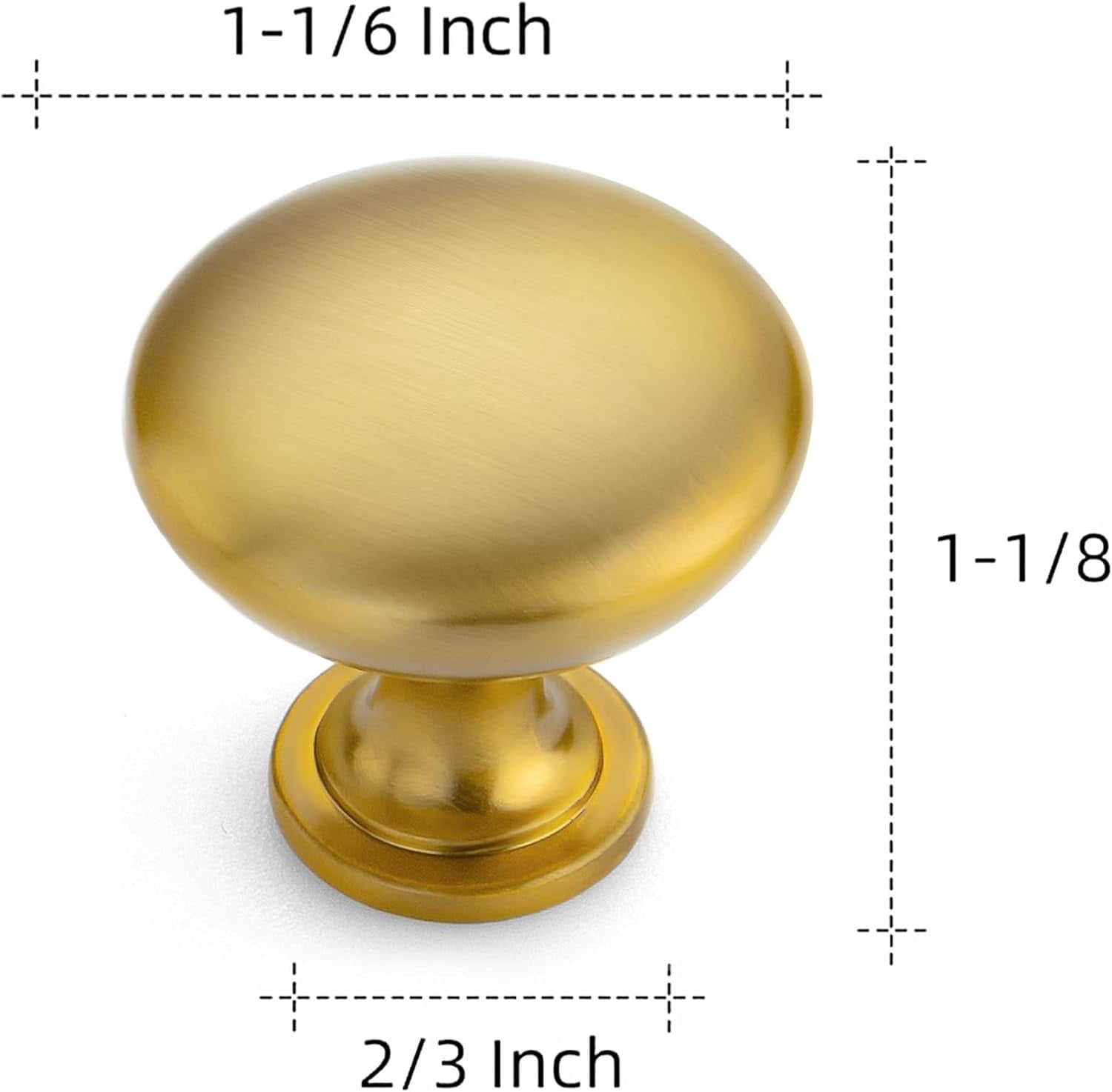 Ravinte 10 Pack Kitchen Cabinet Knobs Gold Zinc Knobs Drawer Pulls Door Dresser Drawer Handles Knobs for Dresser Drawers