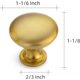 thumbnail image 3 of Ravinte 5 Pack Kitchen Cabinet Knobs Gold Zinc Knobs Drawer Pulls Door Dresser Drawer Handles Knobs for Dresser Drawers, 3 of 5