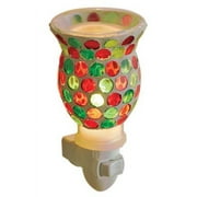GREEN-RED ROUND Aromatique Pluggable Fragrance Warmer - Wax Melter