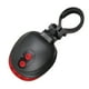 thumbnail image 2 of Luz trasera para bicicleta duradera de 5 LED y 2 láseres con alarma rojo, 2 of 9