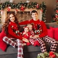 thumbnail image 2 of Men & Women Ugly Christmas Sweater, Soft Warm Knitted Winter Long Sleeve Crewneck Loose Pullover Sweater, Funny Novelty Elk Graphic Sweater for Holiday Xmas Party, 2 of 9
