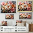 thumbnail image 4 of Designart "Carnations love Ruffles Patchwork" Floral Canvas Art Print, 4 of 5