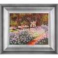 thumbnail image 1 of La Pastiche Claude Monet 'Artist's Garden at Giverny' Hand Painted Oil Reproduction, 1 of 5