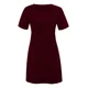 thumbnail image 1 of 1 Mini-dr Holgado, Casual, De Manga Corta, Liso, Para Mujer, 1 of 5
