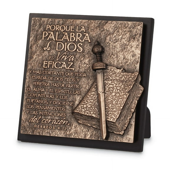 Lighthouse Christian Products 089110 Sculpture Plaque-Moments of Faith - Word of God-Spanish - No. 17973