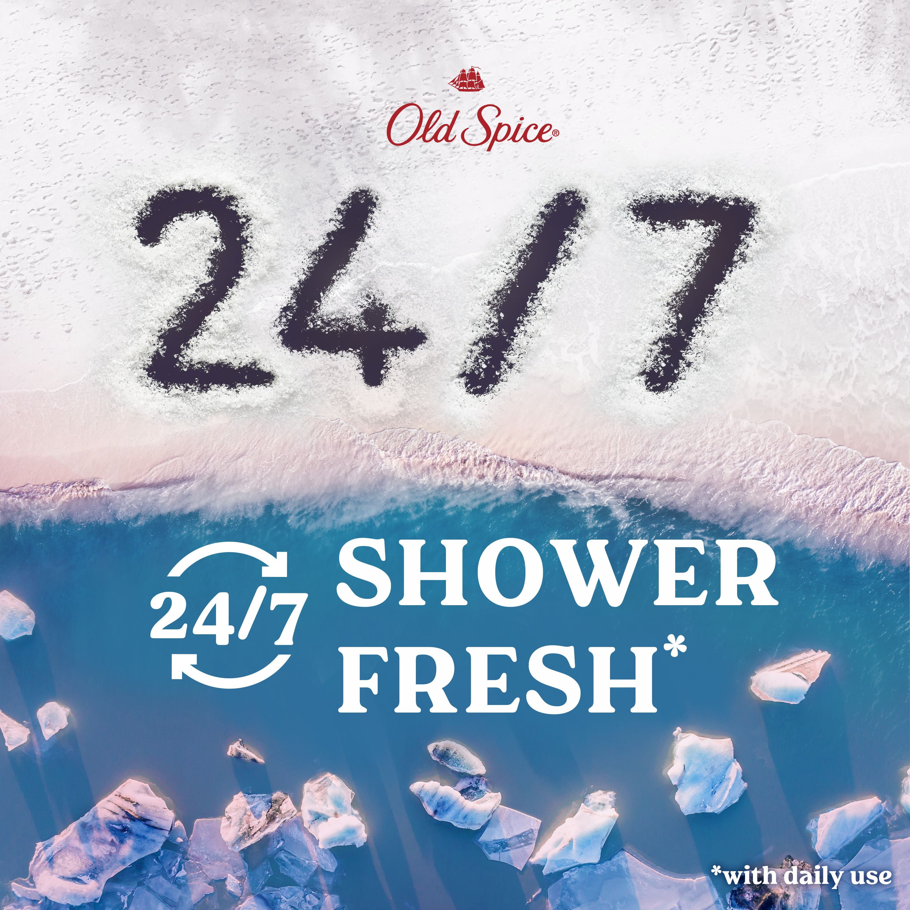 Nettoyant pour le corps pour hommes Old Spice, parfum Summit, fraîcheur après-lavage 24 heures sur 24, 7 jours sur 7, exfoliation + hydratation 532ML