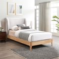thumbnail image 2 of Meridian Furniture Ventura Lit Simple en Tissu Gris, 2 of 24