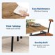 thumbnail image 5 of Set de comedor de 3 piezas estilo industrial - Mesa y sillas de madera con asiento en PU - Estructura metálica moderna y resistente - Perfecto para apartamentos o espacios reducidos, 5 of 8