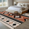 thumbnail image 4 of 6x9 Area Rugs for Living Room, Khaki Boho Non Slip Area Rugs for Kitchen Bedroom Entryway, Vintage Ethnic Tribe Washable Carpet Runner Rug Floor Mats for Bedroom Home Decor Retro Abstract Art, 4 of 9