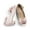 PINK, variant on Dream Pairs Girls Dress Shoes Princess Wedding Party Flower Open-Toe Low Heel Shoes SDFL2212K IVORY Size 9
