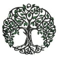 thumbnail image 1 of Uxcell Metal Tree Wall Decor, Tree of Life Wall Sculpture Ornament Hanging Wall Decoration, Green  Black, 1 of 7