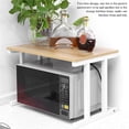 thumbnail image 3 of Wood Microwave Oven Stand Rack, Storage Racks Kitchen Cabinet Counter Shelf With Fine Workmanship  For Microwave Electric Cooker Plates, 3 of 8