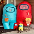 Among Us Inflatable Halloween Fantasy Costumes, Child One Size Cyan